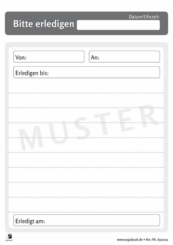 BITTE ERLEDIGEN